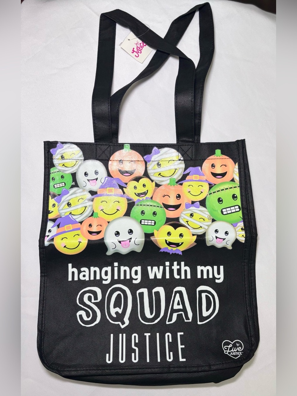 Justice Halloween Hanging With My Squad Truck or Treat Bag/Tote 🎃👻